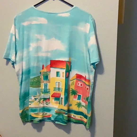 🌴 Alfred Dunner Short Sleeve Tee Top 🌴 - Picture 5 of 8